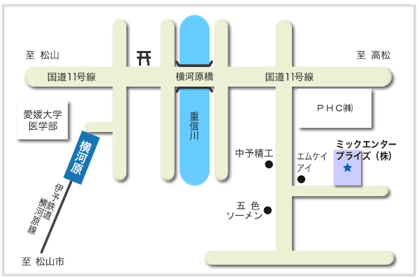 松山工場MAP